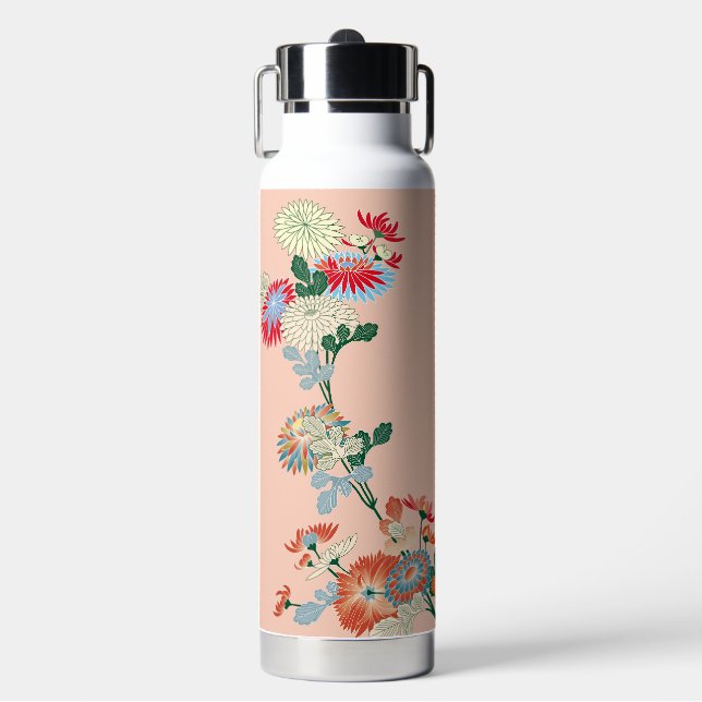 Bouteille D'eau Conception de chrysanthème japonais (Salle de sport)