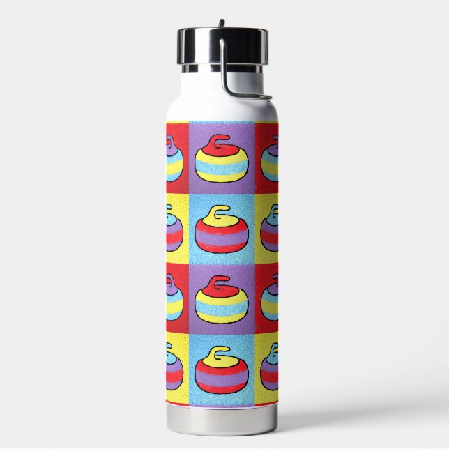 Bouteille D'eau Conception de curling Pop Art Rocks (Gym)