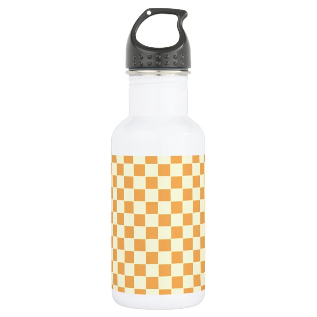 Bouteille D'eau Conception de damier rétro lumineuse (Devant)