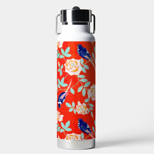Bouteille D'eau Conception de Fleur de Rose Japonaise (Salle de sport)