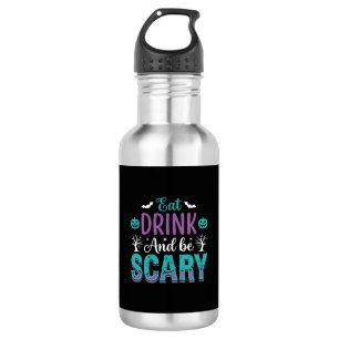 Bouteille D'eau Conception de Halloween Manger Boire Et Être Effra