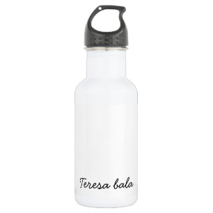 Bouteille D'eau Conception de monogramme moderne minimaliste de st