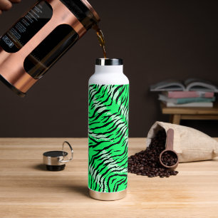 Bouteille D'eau Conception de motif de peau d'animal Tigre vert