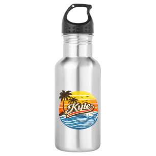 Bouteille D'eau Conception de nom Kyle Retro Sunset