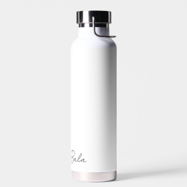 Bouteille D'eau Conception de script manuscrit minimal moderne mon (Gauche)