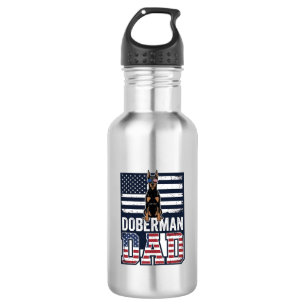 Bouteille D'eau Conception de T-shirt pour chien patriotique Dober