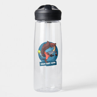 Bouteille D'eau Conception de tir de tennis personnalisé avec text