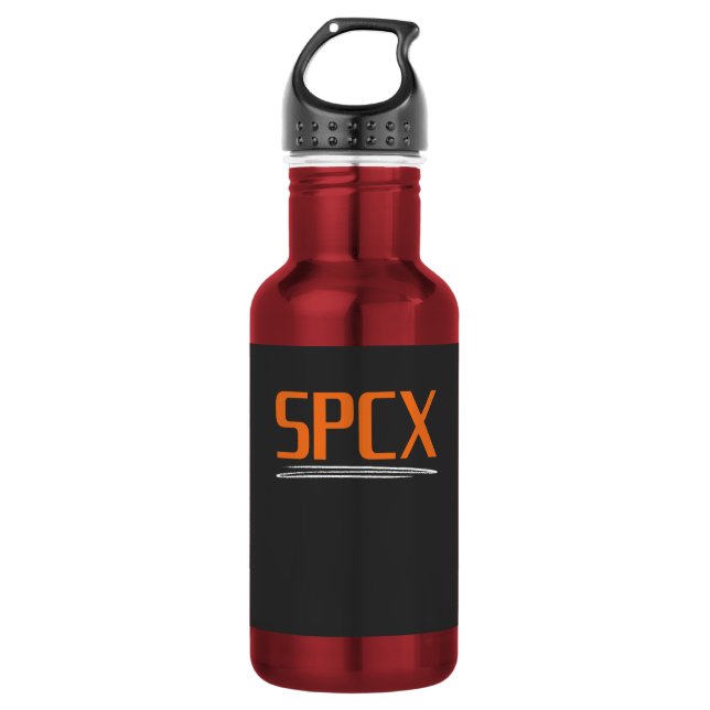 Bouteille D'eau Conception d'investisseur IPO SPCX SpaceX | Marque (Devant)