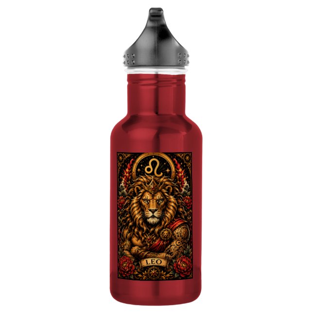 Bouteille D'eau Conception du zodiaque Lion Masculin Céleste (Droite)