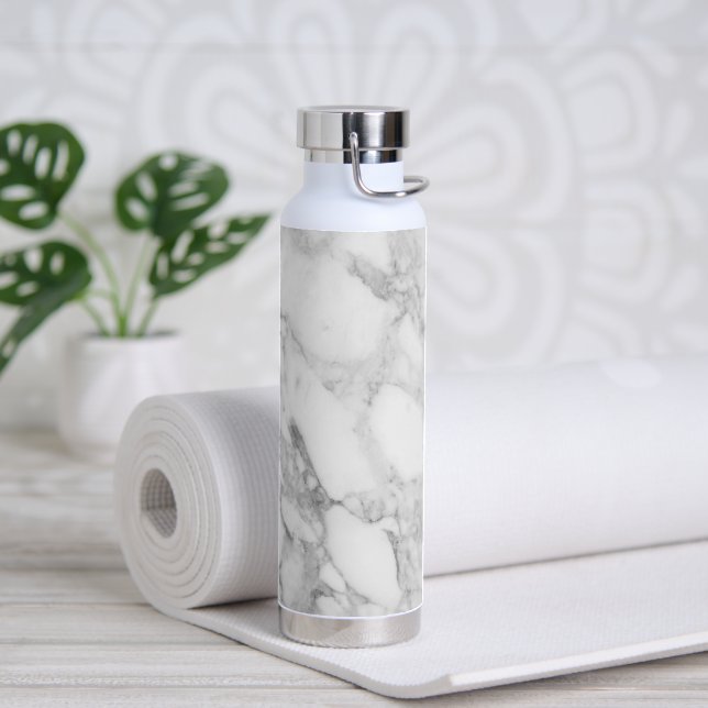 Bouteille D'eau Conception en marbre gris (Yoga)