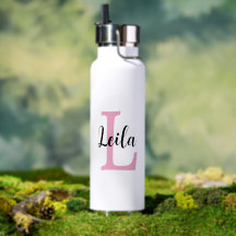 Conception personnalisée de nom de monogramme rose