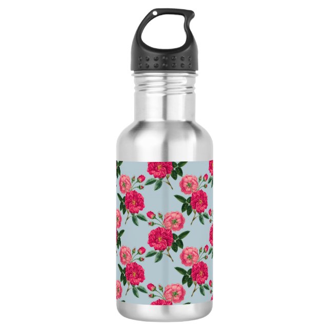 Bouteille D'eau Conception Rose vintage (Devant)