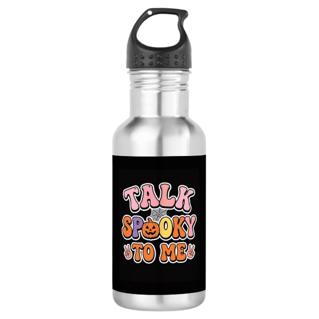 Bouteille D'eau Conception Spooky Talk Spooky To Me Halloween_1 (Devant)