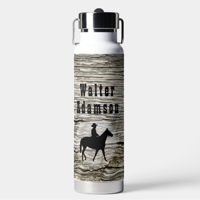 Bouteille D'eau Conception Western fer à cheval et cheval personna (Salle de sport)