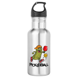 Bouteille D'eau Concombre Drôle Jouant Pickleball
