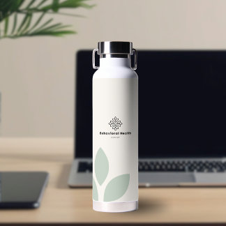 Bouteille D'eau Conseiller en santé comportementale crème feuille