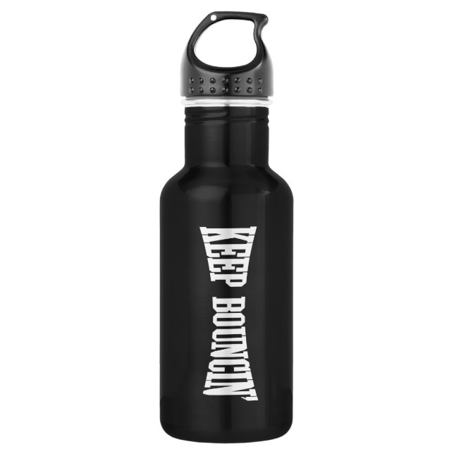 Bouteille D'eau Continuez à rebondir. (Devant)