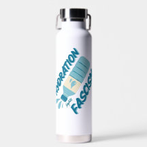 Bouteille d'eau contre le fascisme Hydratation