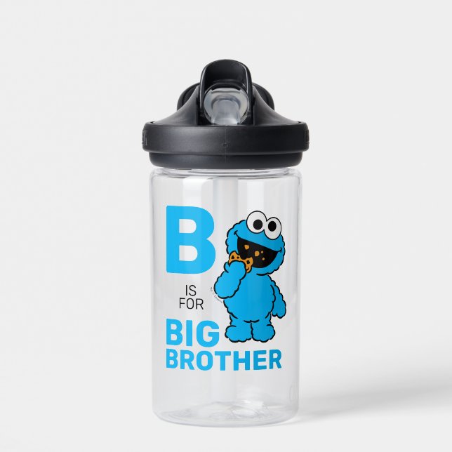 Bouteille D'eau Cookie Monster | B est pour Big Brother | Ajouter  (Avant)