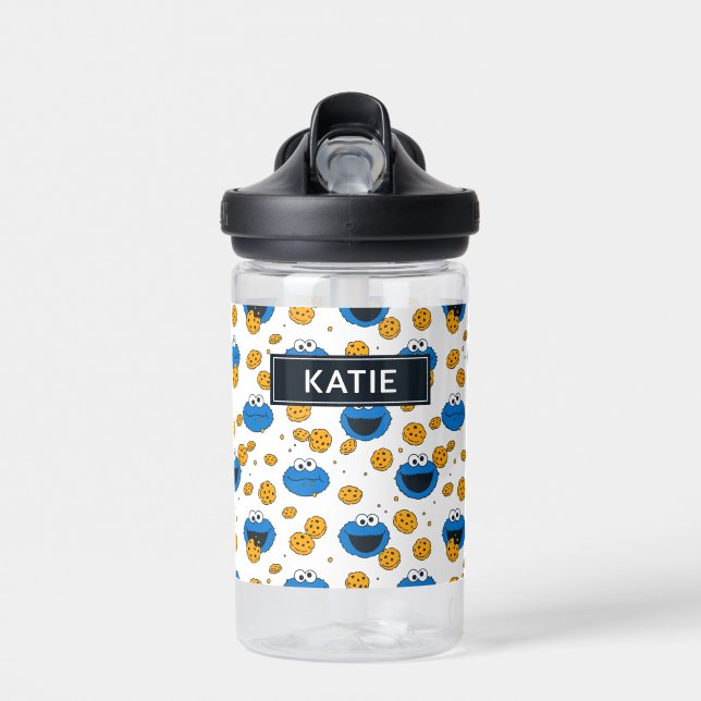 Bouteille D'eau Cookie Monster | C est pour motif Cookie (Avant)
