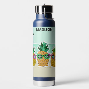 Bouteille D'eau Cool Beach Ananas nom personnalisé
