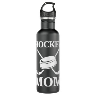 Bouteille D'eau Cool Bold Hockey Maman Logo    CadeauxBlanc sur No