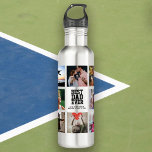 Bouteille D'eau Cool photo de collection de BEST DAD EVER moderne<br><div class="desc">Bouteille d'eau de collage photo Instagram moderne et personnalisée pour le MEILLEUR DAD JAMAIS. Un cadeau parfait pour Fête des pères ou un cadeau de vacances / anniversaire fantastique. Il adorera transporter ses gens préférés partout où il ira !</div>