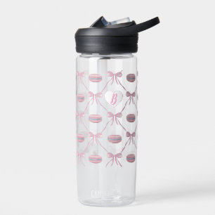Bouteille D'eau Coquette première fille rose personnalisée Bow & M