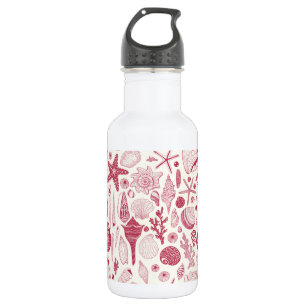 Bouteille D'eau Coquillages à Viva Magenta - Couleur de l'année 20