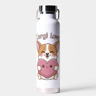 Bouteille D'eau Corgi Love
