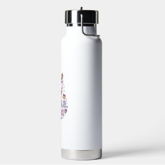 Bouteille D'eau Cornes de clochettes de licorne Vêtements charmant