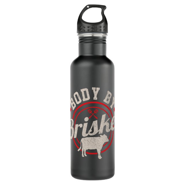 Bouteille D'eau Corps Homme Par Brisket Funky Steak Lover Grilling (Devant)