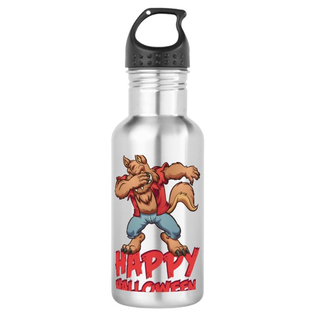 Bouteille D'eau Costume Halloween Dabbing Werwolf Halloween (Devant)