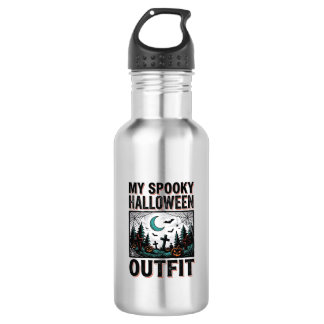 Bouteille D'eau Costume Halloween effrayant Vintage Graveyard Tee_