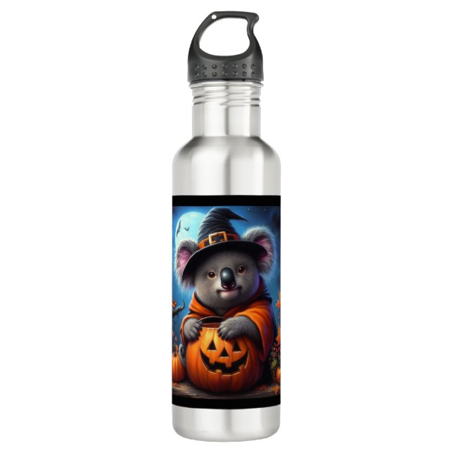 Bouteille D'eau Costume Koala Halloween (Devant)
