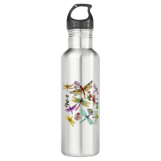 Bouteille D'eau Cottagecore Floral Dragonfly Breed Collection Ento
