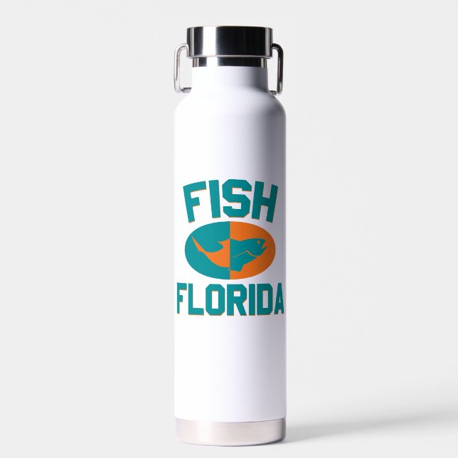 Bouteille D'eau Couleurs de la pêche en Floride (Avant)