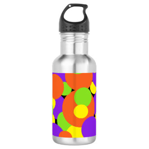 Bouteille D'eau Couleurs d'Halloween Cercles