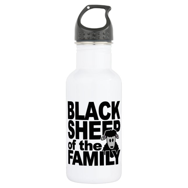 Bouteille D'eau Coupe Black Sheep (Devant)