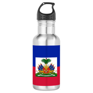 Bouteille D'eau Coupe de papier drapeau haïtien