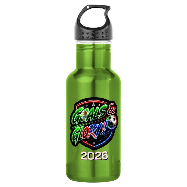 Bouteille D'eau Coupe du Monde 2026 Célébrez (Devant)