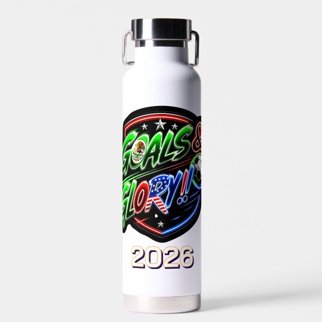 Bouteille D'eau Coupe du Monde 2026 Célébrez (Avant)