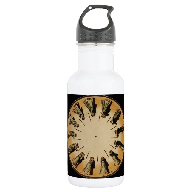 Bouteille D'eau Couples Phenakistoscope valsant d'Eadweard (Devant)