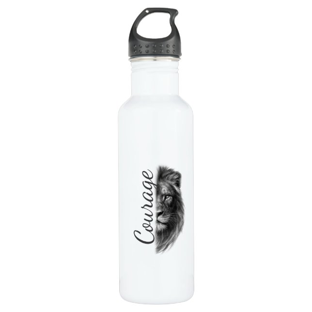 Bouteille D'eau Courage Lion Artistic Minimal Tee-Thermal Tumbler (Devant)