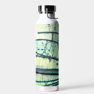 Bouteille D'eau Courbes bleues