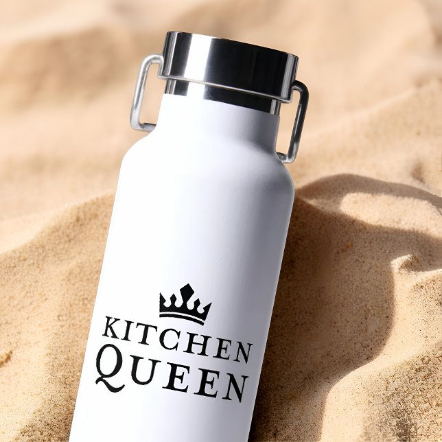 Bouteille D'eau Couronne de chapeau de pickleball Kitchen Queen Ca (Créateur téléchargé)