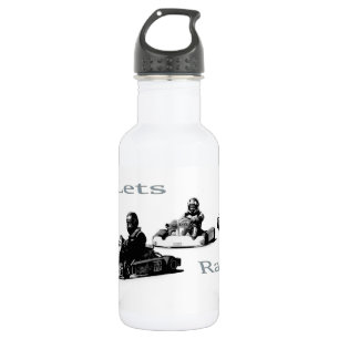 Bouteille D'eau Course à la fin - Go Cart Racers Water Bottle