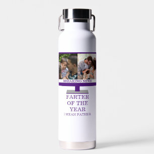 Bouteille D'eau Coutume TV plus loin de l'année drôle papa 2 photo