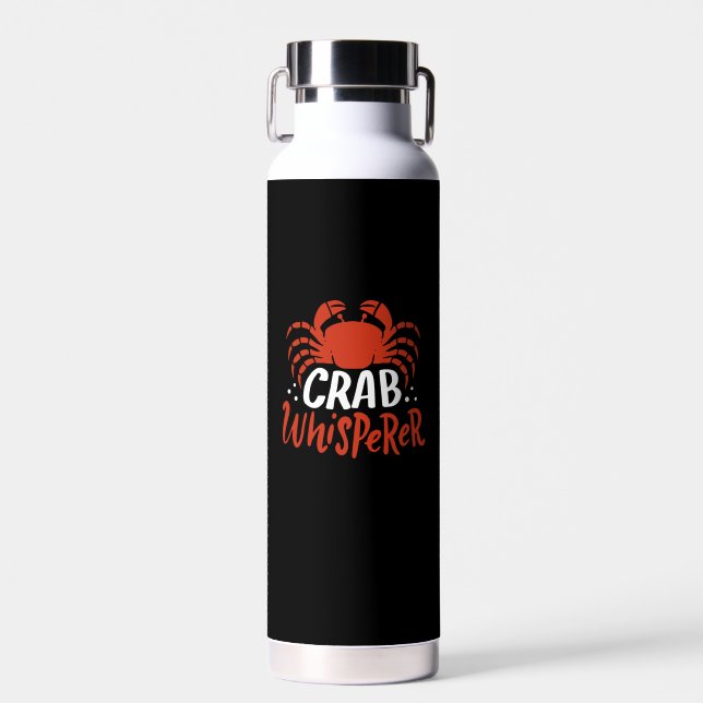 Bouteille D'eau Crabe - Chuchoteur de Crabe (Avant)
