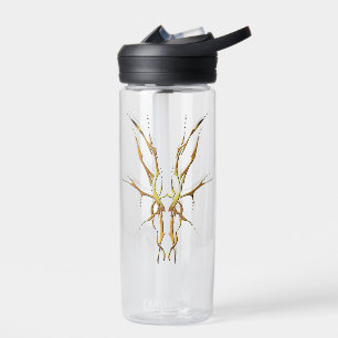 Bouteille D'eau Crâne de Cerf Tribal Doré Design de Chasse
